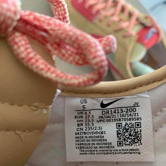 Nike x Union Cortez SP Sesame DR1413-200 Men’s Size 5 Women’s 6.5